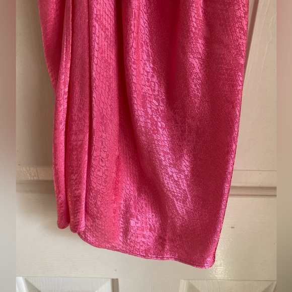 ZARA Hot Pink Animal Print Mini Dress - Picture 6 of 7